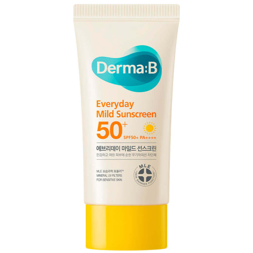 Мягкий солнцезащитный крем на каждый день Derma:B Everyday Mild Sunscreen SPF50+ PA++++