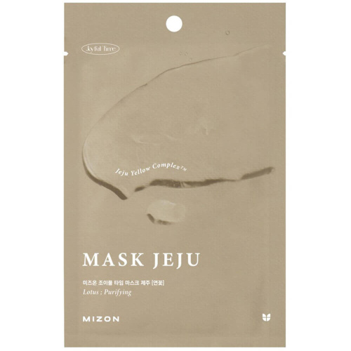 Антиоксидантная тканевая маска для лица с лотосом Mizon Joyful Time Mask Jeju Lotus
