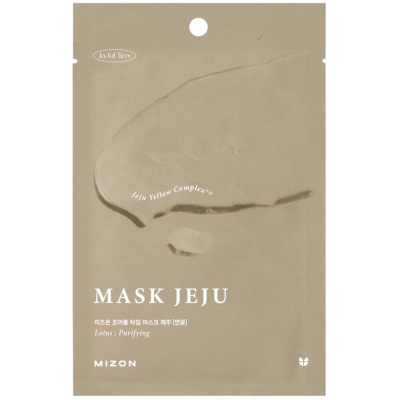 Антиоксидантная тканевая маска для лица с лотосом Mizon Joyful Time Mask Jeju Lotus