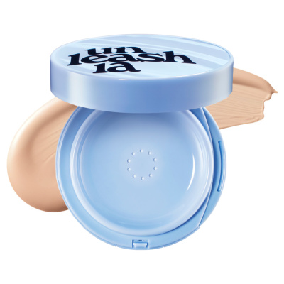 Тональный кушон с матовым финишем Unleashia Babe Skin Baby Blue Cushion SPF40 PA++ 21C Baby Cheek