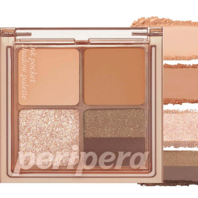 Компактная палетка для макияжа глаз Peripera Ink Pocket Shadow Palette 03 Rolling In The Autumn