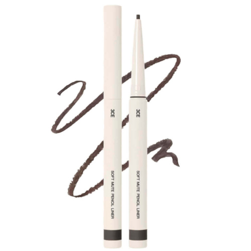 Мягкий карандаш для глаз 3CE Soft Mute Pencil Liner #Mildy Black
