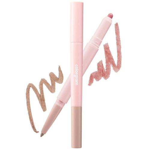 Двойной автоматический карандаш для губ colorgram All In One Over-Lip Maker 02 Cool Pink