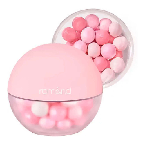 Мерцающая пудра-вуаль в шариках rom&nd Sheer Powder Pearls 02 Berry Glow