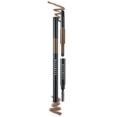 Двойной автоматический карандаш для бровей WAKEMAKE Powder Jet Dual Brow 05 Dark Brown