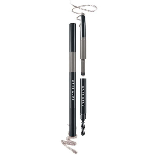 Двойной автоматический карандаш для бровей WAKEMAKE Powder Jet Dual Brow 09 Grey Brown