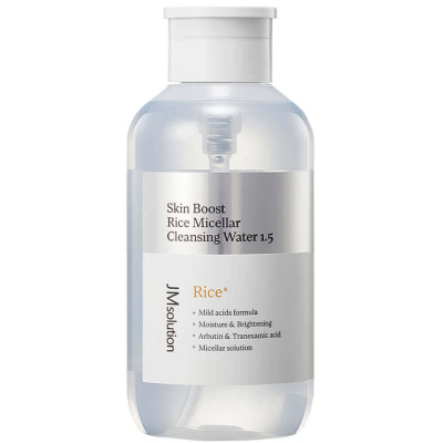 Мицеллярная вода с рисом JMsolution Skin Boost Rice Micellar Cleansing Water 1.5