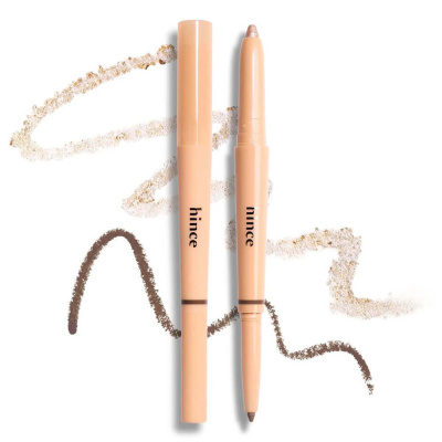 Двойной карандаш для макияжа глаз hince New Depth Dual Color Stick Volume Liner 01 Warm