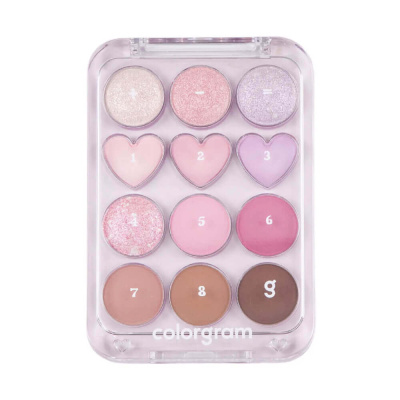 Компактная палетка теней для век colorgram Pin Point Eyeshadow Palette 03 Pink+Lavender