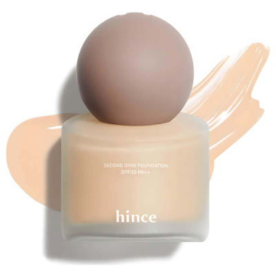Тональная основа с влажным финишем hince Second Skin Foundation SPF30 PA++ 22 Beige