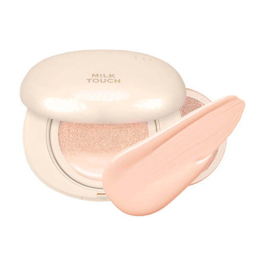 Кушон с полуматовым финишем + рефил Milk Touch All-day Skin Fit Soft Velvet Cushion SPF50+ PA+++ 03 Natural Beige