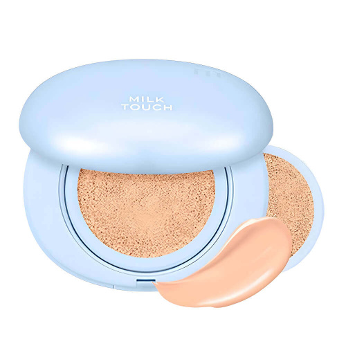 Стойкий кушон с матовым финишем + рефил Milk Touch All Day Skin Fit Slim Matte Cushion SPF50+ PA++++ 21N Natural Beige