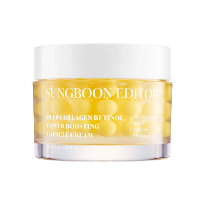 Капсульный крем с коллагеном и ретинолом Sungboon Editor Deep Collagen Retinol Power Boosting Capsule Cream