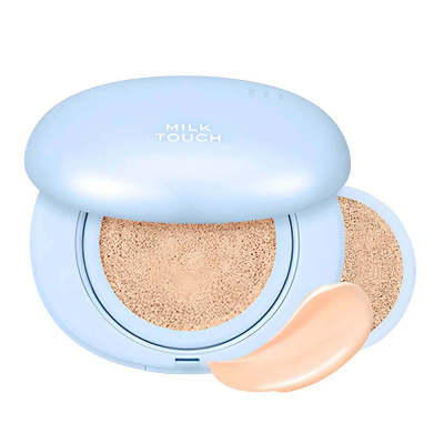 Стойкий кушон с матовым финишем + рефил Milk Touch All Day Skin Fit Slim Matte Cushion SPF50+ PA++++ 19N Vanilla Ivory