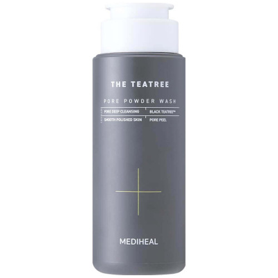 Энзимная пудра с кислотами и древесным углём Mediheal The Teatree Pore Powder Wash