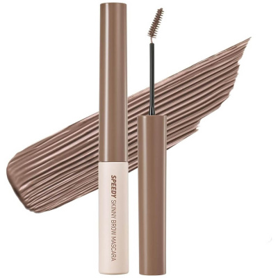 Тушь для фиксации бровей Peripera Speedy Skinny Browcara 08 Mocha Ash