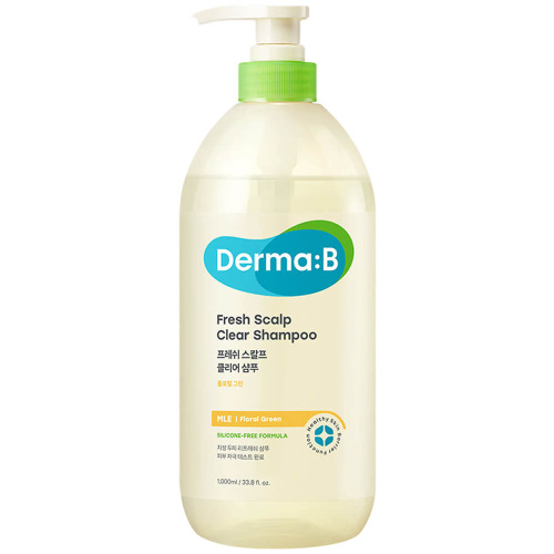 Освежающий бессульфатный шампунь Derma:B Fresh Scalp Clear Shampoo Floral Green
