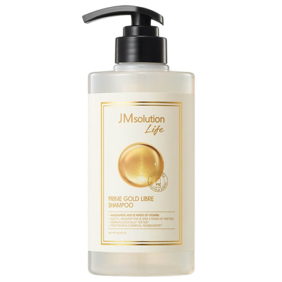 Парфюмированный восстанавливающий шампунь с золотом JMSolution Life Prime Gold Libre Shampoo