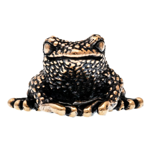 Бусина для темляка Лягушка, бронза