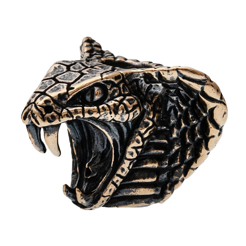 Бусина для темляка Кобра, бронза