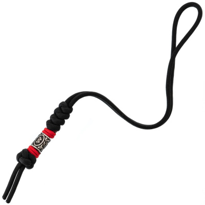 Темляк длинный для ножа с бусиной "Obereg lite", B/R