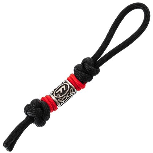 Темляк для складного ножа с бусиной "Obereg", B/R