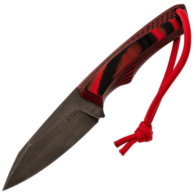 Нож Pocket Wolf Кело, сталь K340, рукоять G10, черно-красный