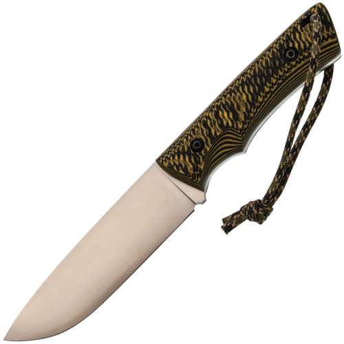 Нож Pocket Wolf Универсал конвекс, сталь AUS10Co, рукоять G10, желтый