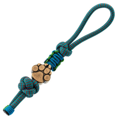 Темляк для складного ножа с бусиной "Azure Track", B/G/C