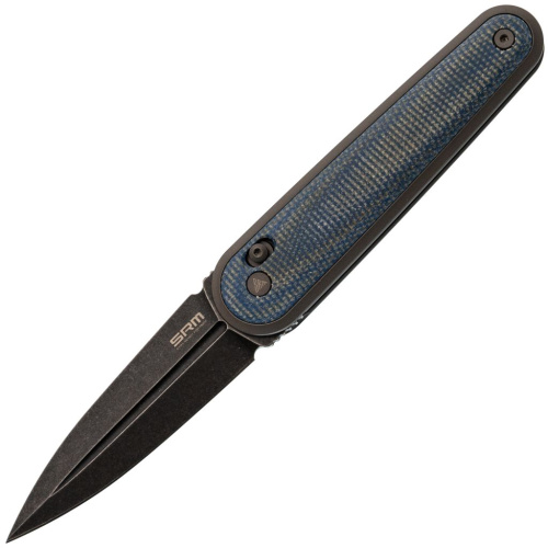 Складной нож SRM 251MB-ME (эксклюзивно для НОЖИКОВ), сталь N690, рукоять голубая микарта