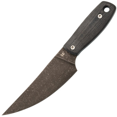 Нож Barmaley Knives Буратино L, сталь VG-10, рукоять Микарта, пепельный