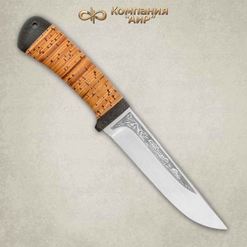 Нож Лиса, береста, 95х18