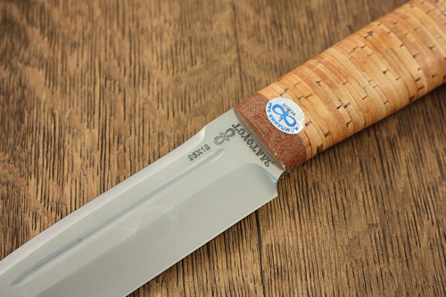 Нож разделочный "Селигер" береста, 95х18, АиР