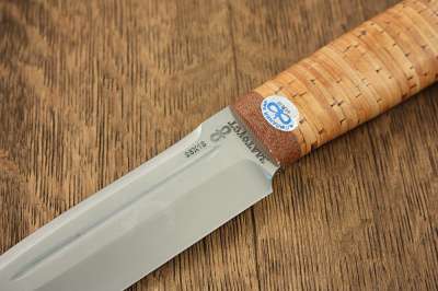 Нож разделочный "Селигер" береста, 95х18, АиР