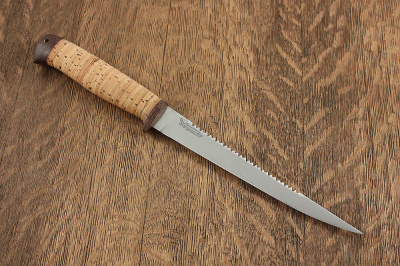 Нож разделочный "Белуга" береста, АиР