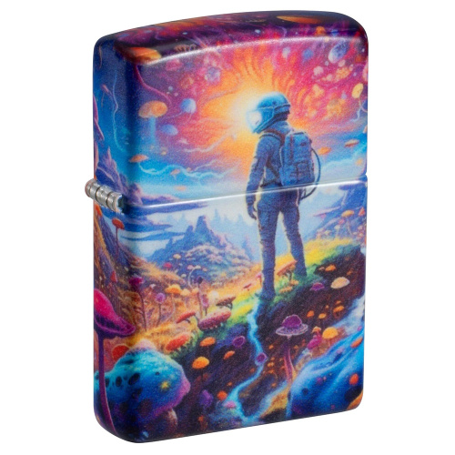 Зажигалка ZIPPO Mushroom Forest Design с покрытием 540 Matte, латунь/сталь, разноцветная, матовая, 38x13x57 мм