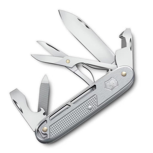 Нож перочинный Victorinox Synergy X Alox, 8 функций, сталь 1.4110, рукоять алюминий, серый