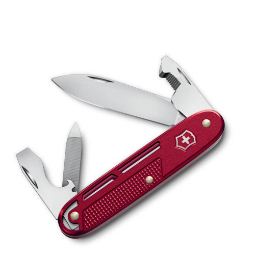 Нож перочинный Victorinox Synergy Alox, 7 функций, сталь 1.4110, рукоять алюминий, красный
