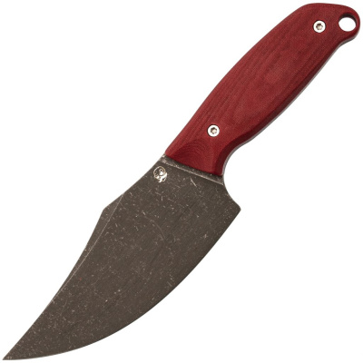 Нож Barmaley Knives Пьеро, сталь AUS-10Co, рукоять Микарта, красный
