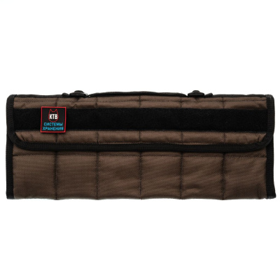 Сумка для 12 ножей с замком KTB, коричневая