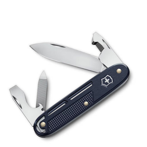 Нож перочинный Victorinox Synergy Alox, 7 функций, сталь 1.4110, рукоять алюминий, синий