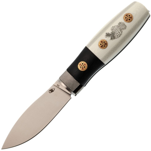 Складной нож Reptilian "Лесовик-01", сталь D2, рукоять G10, Limited Edition, белый