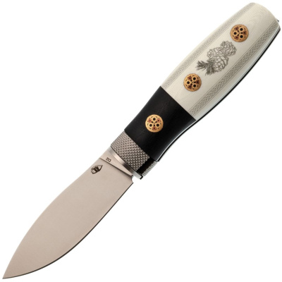 Складной нож Reptilian "Лесовик-01", сталь D2, рукоять G10, Limited Edition, белый