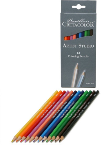 Набор карандашей цветных Cretacolor "Artist Studio Line" 12 цветов, картонная коробка