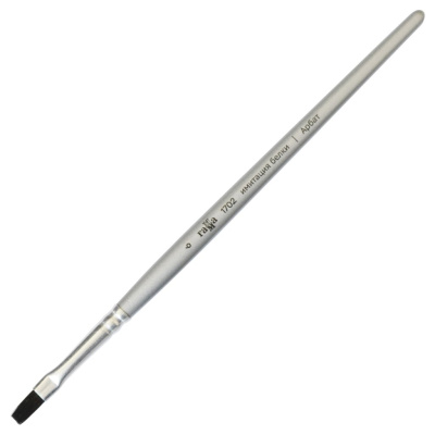 Кисть синтетика имитация белки №6 плоская Гамма "Арбат" короткая ручка