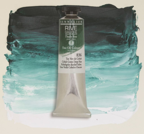 Масло Sennelier "Rive Gauche" 40 мл кобальт зеленый темный