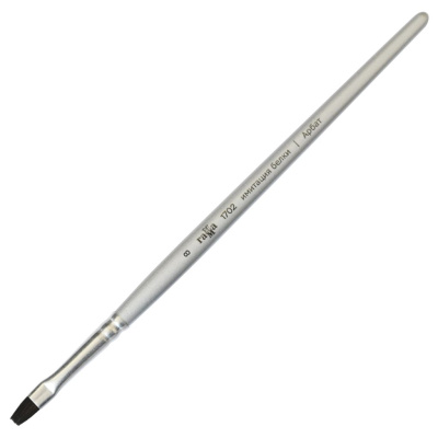 Кисть синтетика имитация белки №8 плоская Гамма "Арбат" короткая ручка