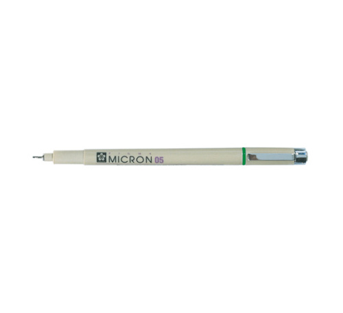 Линер Sakura "PIGMA MICRON 05" 0,45 мм, зеленый