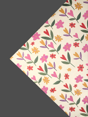 Упаковочная бумага "Цветочки"