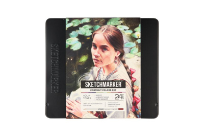 Набор карандашей акварельные Sketchmarker Портрет 24 цвета